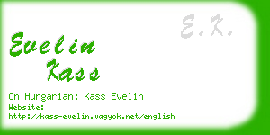 evelin kass business card